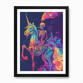 Unicorn Skeleton 3 Art Print
