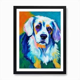 English Setter 3 Fauvist Style Dog Poster