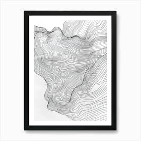 Abstract Line Drawing 3 Art Print