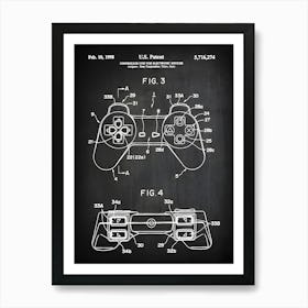 Game Controller Patent Print Video Game Patent Play Station Patent Game Poster Video Game Art Video Game Controller Decor Eg2741 Art Print