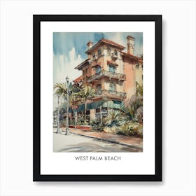 West Palm Beach USA Travel Poster Art Print