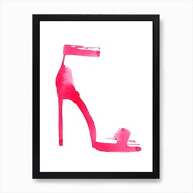 Red Sandal Art Print