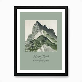 Landscapes Of Japan Mount Shari 66 Art Print