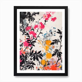 Hokusai  Great Japan Floral Japanese 2 Art Print