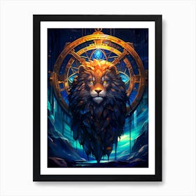 Lion Of The Abyss Art Print