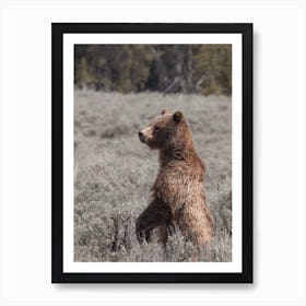 Bear Standing Up Art Print