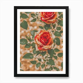 Roses Wallpaper 1 Art Print