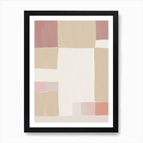 Abstract Painting squares composition Art Print