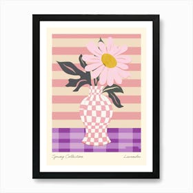 Spring Collection Lavender Flower Vase 2 Art Print