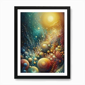 Bubbles And Stars Art Print