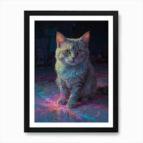 Cat Painting 1 Art Print