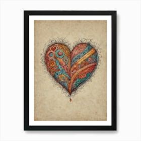 Heart Of Love 21 Art Print