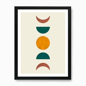 Moon phases 1 Art Print