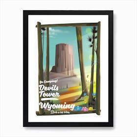 Devils Tower Wyoming Art Print