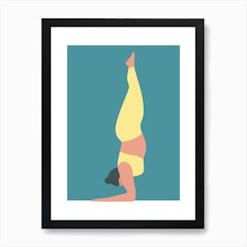 Bright coloured modern yoga studio Art Print