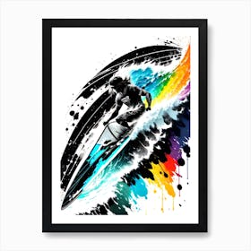 Surfer Painting Art Print