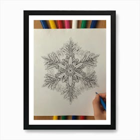 Snowflake 2 Art Print