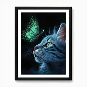 Butterfly Cat 1 Poster