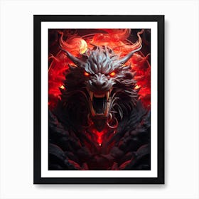 Demon Head 3 Art Print