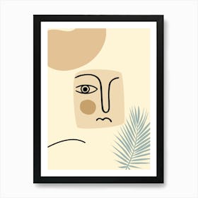 Abstract Painting. Boho woman — boho poster, boho wall art Art Print