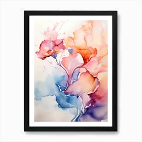 Watercolor Flowers 49 Art Print