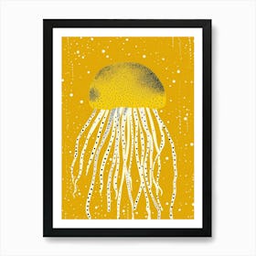 Yellow Jellyfish 1 Art Print