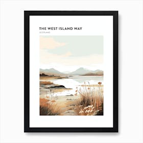 The West Island Way Scotland 4 Hiking Trail Landscape Poster Art Print