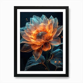 Fire Flower Art Print