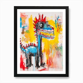 Abstract Dinosaur Graffiti Style 1 Art Print