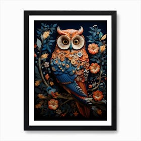 Contemporary Owl 1 Art Print