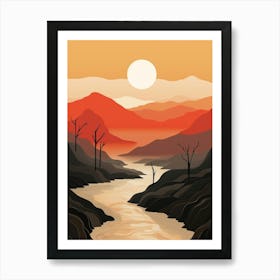 Abstract Minimalist Landscape 8 Art Print