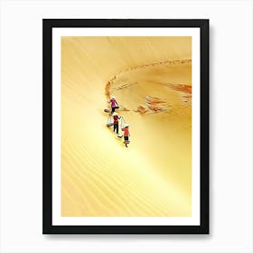 Sand Dunes In Vietnam Art Print