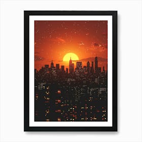 New York City Skyline 3 Art Print