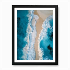 Aerial View Of A Beach 23 Art Print