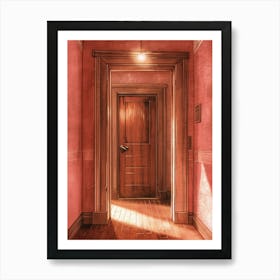 Pink Hallway Art Print