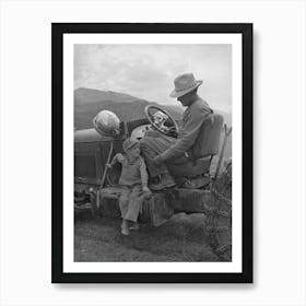 Farmer And His Son, Ouray County, Colorado By Russell Lee Art Print