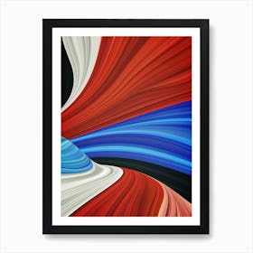 Abstract landscape: wave #2 Art Print