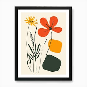 Flowers In The Garden 14 Art Print