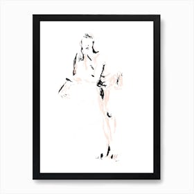 Model Resting Art Print