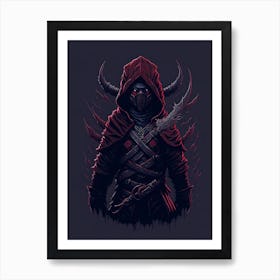 Evil Shadow Ninja Art Print