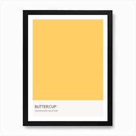 Buttercup Colour Block Poster Art Print