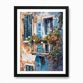 Balcony Painting In Split 2 Art Print