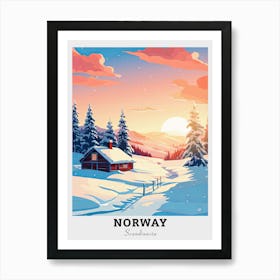 Norway Landscape Travel Art Print