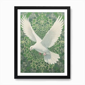 Ohara Koson Inspired Bird Painting Dove 2 Art Print