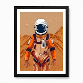 Astronaut In Space 5 Art Print