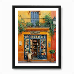 Seville Book Nook Bookshop 2 Art Print