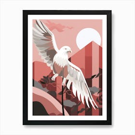 Minimalist Harrier 1 Illustration Art Print