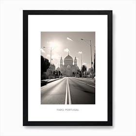 Poster Of Haifa, Israel, Photography In Black And White 2 Art Print