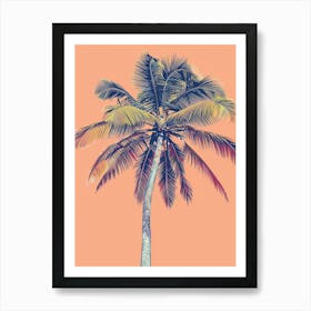 Palm Tree Minimalistic Drawing 1 Art Print