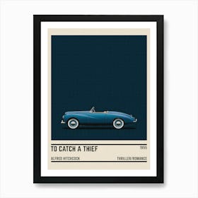 To Catch A Thief Movie Car Art Print